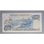 Argentina 5000 Pesos 1982 Unc