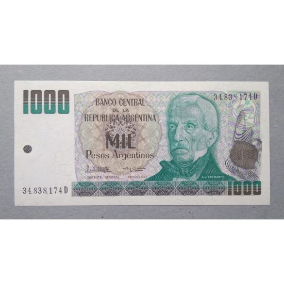 Argentina 1000 Pesos 1984 Unc