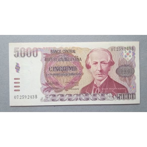 Argentína 5000 Pesos 1985 Unc