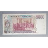 Argentina 5000 Pesos 1985 Unc
