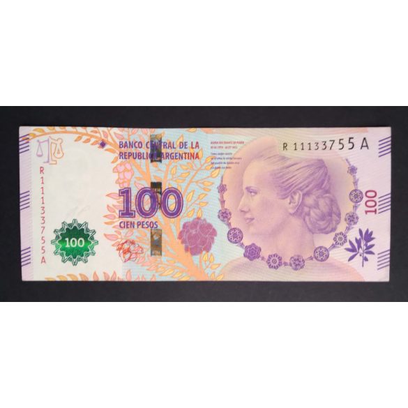 Argentína 100 Pesos 2016 XF+