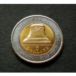 Australia 5 Dollars 2002 UNC bicolor - "Battle Of Sundra Strait" commemorative coin