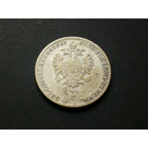 Ausztria-Magyarország 1/4 Florin 1861 5,1 g ezüst A