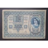 Ausztria-Magyarország 1000 Korona 1902 Deutschösterreich VF