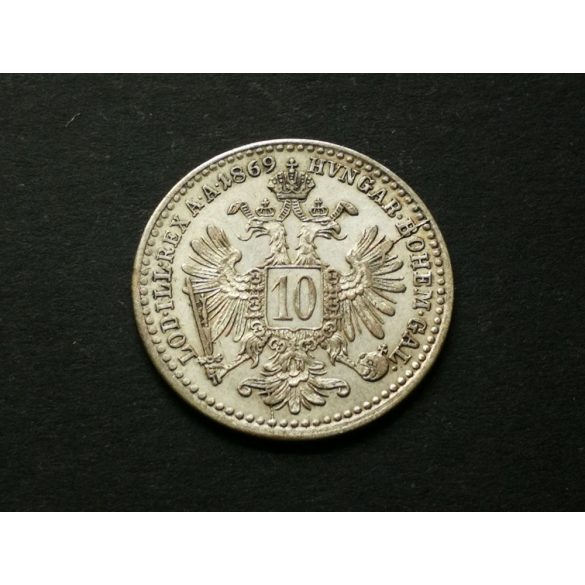 Austria-Hungary 10 Krajczár 1869 1.6 g silver