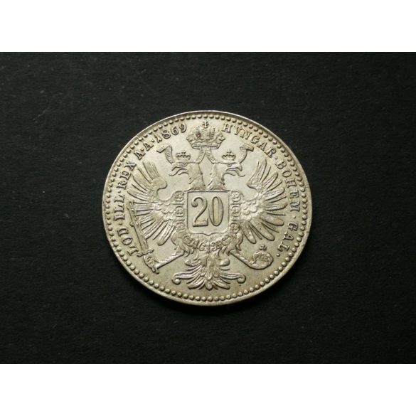 Austria-Hungary 20 Krajczár 1869 2.6 g silver