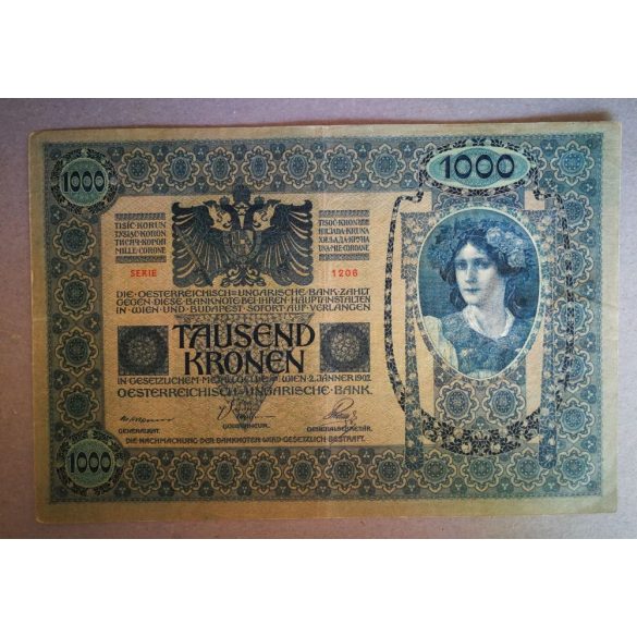 Ausztria-Magyarország 1000 Korona 1902 VF