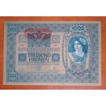 Ausztria-Magyarország 1000 Korona 1902 Deutschösterreich Aunc