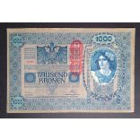 Ausztria-Magyarország 1000 Korona 1902 Deutschösterreich Aunc