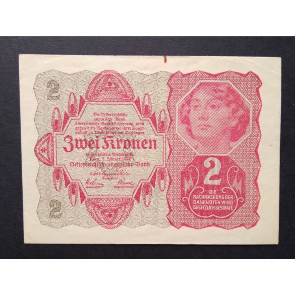 Austria 2 Kronen 1922 VF