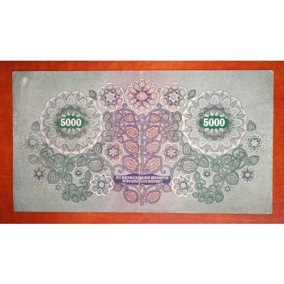 Ausztria 5000 Korona 1922 F