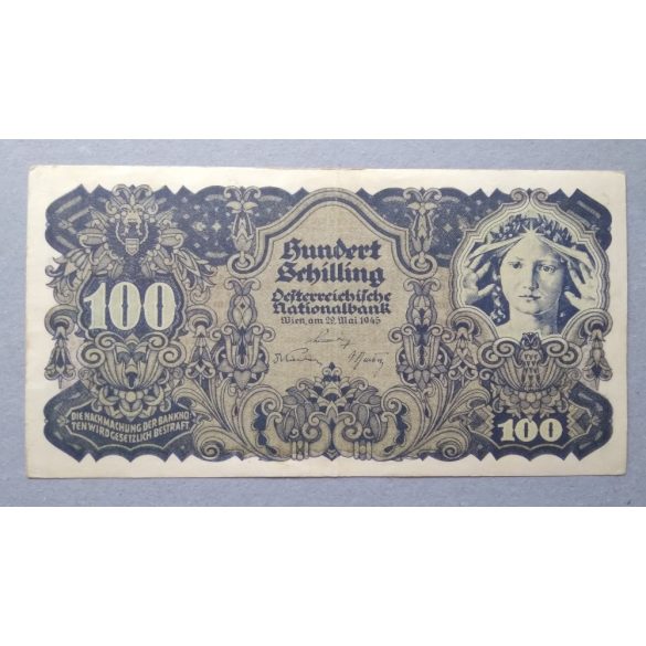 Ausztria 100 Schilling 1945 XF