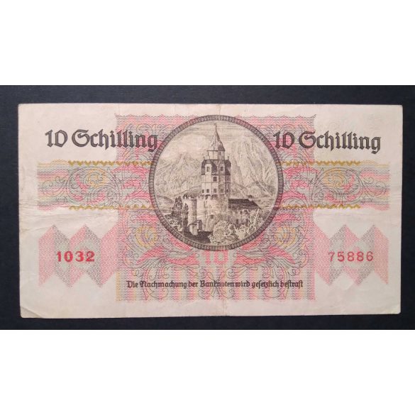 Ausztria 10 Schilling 1946 VF-