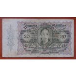 Austria 20 Schilling 1946 F
