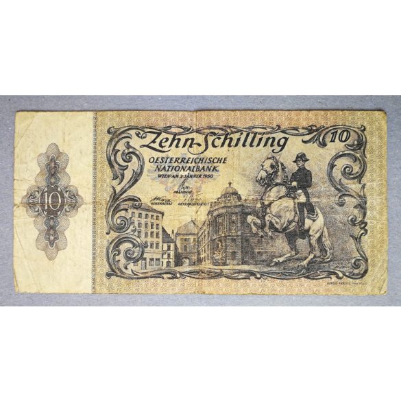 Ausztria 10 Schilling 1950 VG+