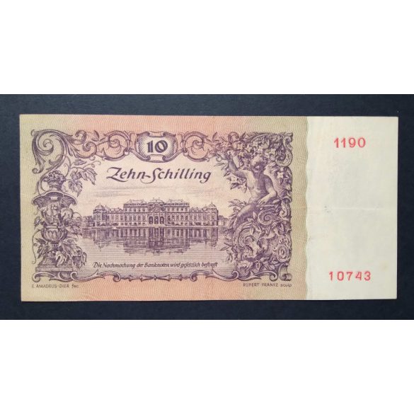 Ausztria 10 Schilling 1950 VF