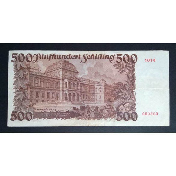 Ausztria 500 Schilling 1953 VF