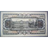 Austria 1000 Schilling 1966 VF-