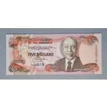 Bahamas 5 Dollar 2001 Unc