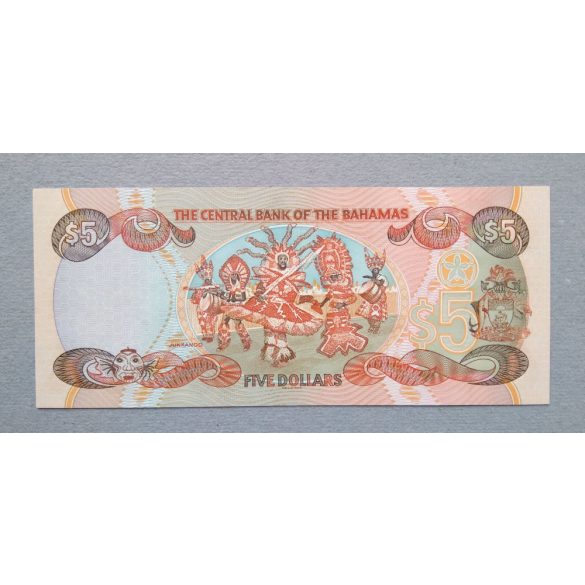 Bahamas 5 Dollar 2001 Unc