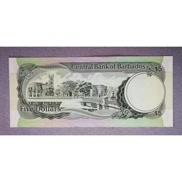 Barbados 5 Dollar 1975 UNC-