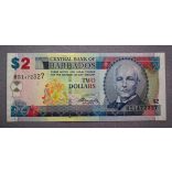 Barbados 2 Dollar 2007 UNC