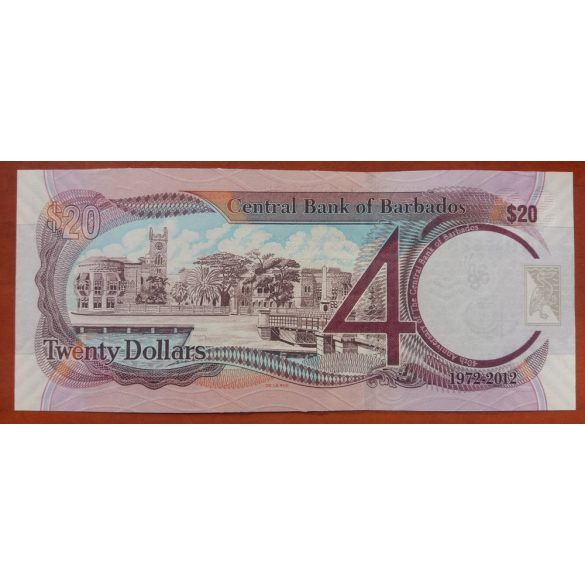 Barbados 20 dollar 2012 UNC commemorative