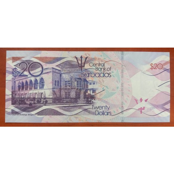 Barbados 20 dollar 2013 UNC