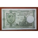 Belgium 1000 Francs/200 Belgas 1943 VF