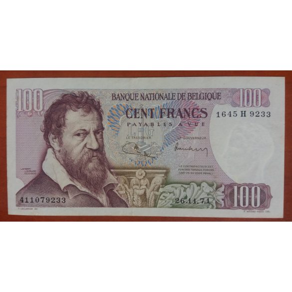 Belgium 100 Francs 1971 XF