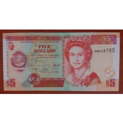 Belize 5 Dollars 2009 UNC
