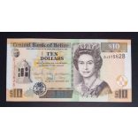 Belize 10 Dollars 2011 UNC 