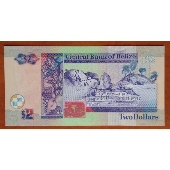 Belize 2 Dollars 2014 UNC