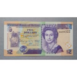 Belize 2 Dollars 2017 UNC