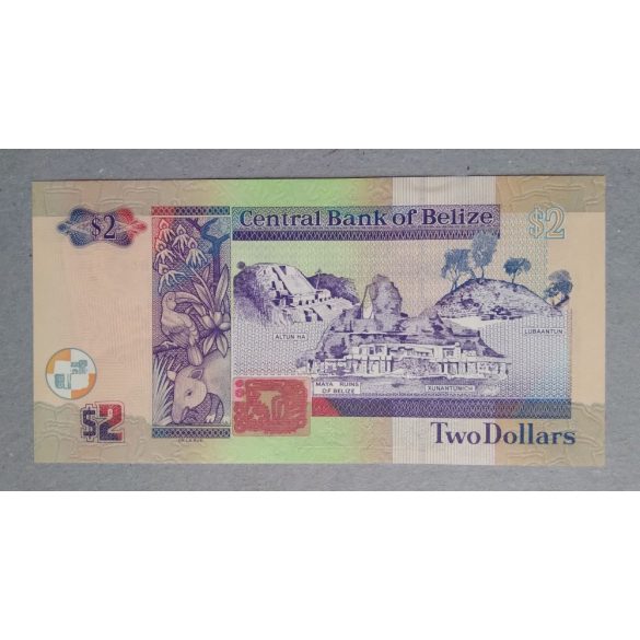 Belize 2 Dollars 2017 UNC