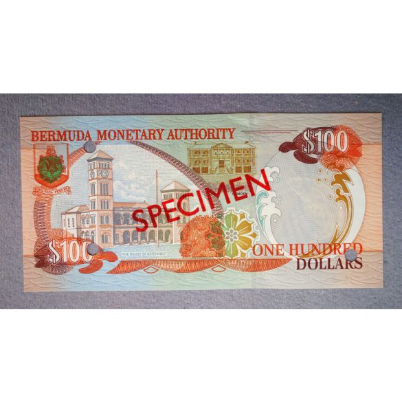 Bermuda 100 Dollars 2000 UNC Specimen