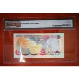 Bermuda 50 Dollars 2000 UNC PMG64 Certified Banknote