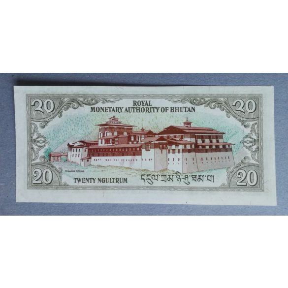 Bhután 20 Ngultrum 1992 Unc-