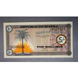 Biafra 5 Shillings 1967 UNC