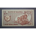 Biafra 5 Shillings 1967 UNC