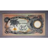 Biafra 5 Pounds 1968 XF