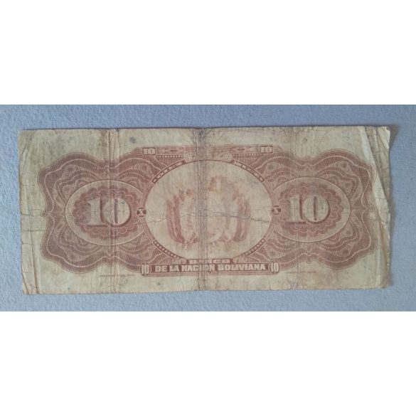 Bolivia 10 Bolivianos 1911 VG