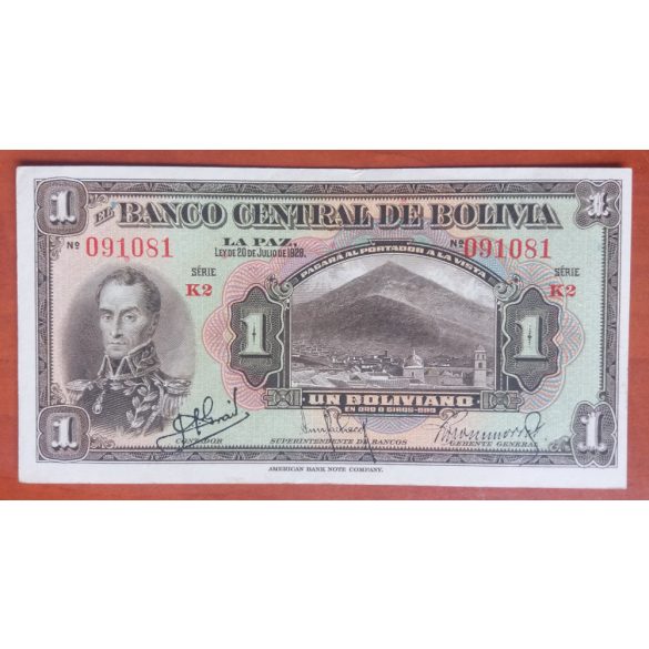 Bolivia 1 Boliviano 1928 XF+