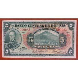 Bolívia 5 Bolivianos 1928 XF