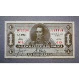 Bolivia 1 Boliviano 1928 Aunc