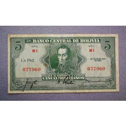 Bolivia 5 Bolivianos 1928 F