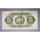 Bolivia 5 Bolivianos 1928 F