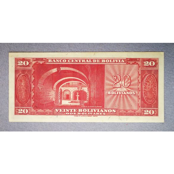 Bolivia 20 Bolivianos 1945 XF