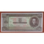 Bolívia 5 Bolivianos 1945 UNC