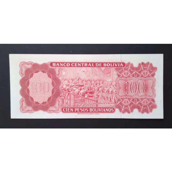 Bolivia 100 Bolivianos 1962 P-164Аa.1 Unc 